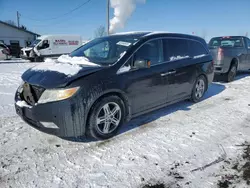 Salvage cars for sale at Pekin, IL auction: 2011 Honda Odyssey Touring