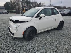 Salvage cars for sale at Mebane, NC auction: 2015 Fiat 500 POP