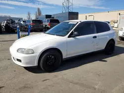 Salvage cars for sale at Hayward, CA auction: 1992 Honda Civic CX