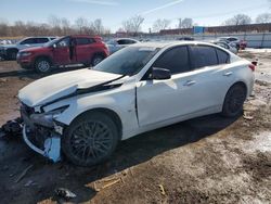 Salvage cars for sale at Chicago Heights, IL auction: 2014 Infiniti Q50 Base