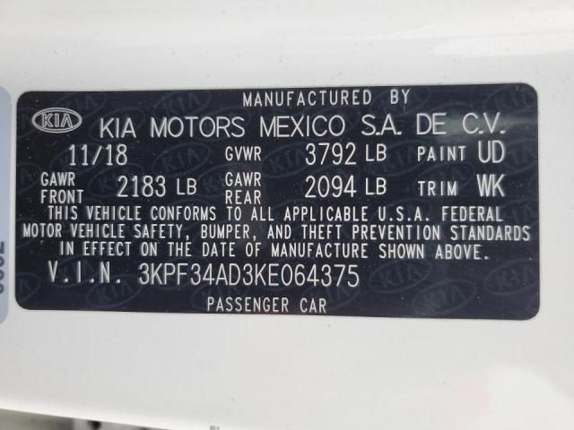 2019 KIA Forte GT Line