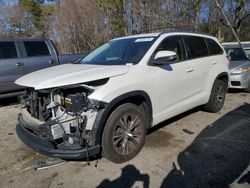 Salvage cars for sale at Austell, GA auction: 2016 Toyota Highlander XLE