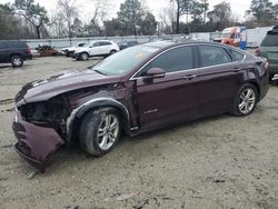 Salvage cars for sale at Hampton, VA auction: 2018 Ford Fusion SE Hybrid