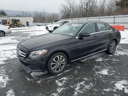 Salvage cars for sale from Copart Grantville, PA: 2017 Mercedes-Benz C 300 4matic