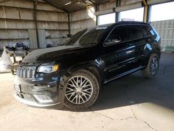 Jeep salvage cars for sale: 2018 Jeep Grand Cherokee Summit