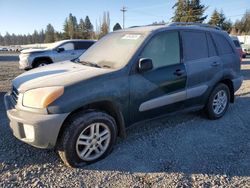 Salvage cars for sale at Graham, WA auction: 2002 Toyota Rav4