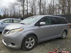 Toyota Sienna le salvage cars for sale: 2011 Toyota Sienna LE