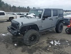 Salvage cars for sale at Windham, ME auction: 2014 Jeep Wrangler Unlimited Sport