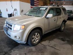 Ford salvage cars for sale: 2012 Ford Escape Limited