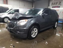 Salvage cars for sale at Elgin, IL auction: 2017 Chevrolet Equinox LS