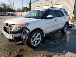 Salvage cars for sale at Savannah, GA auction: 2013 Ford Explorer Limited