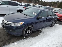 Salvage cars for sale at Exeter, RI auction: 2016 Honda Accord Sport