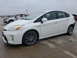 Salvage cars for sale at Grand Prairie, TX auction: 2013 Toyota Prius