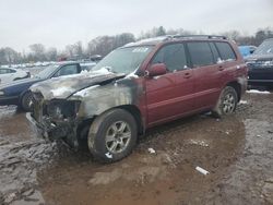 Salvage cars for sale at Chalfont, PA auction: 2005 Toyota Highlander Limited