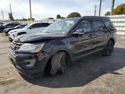 Salvage cars for sale from Copart Miami, FL: 2017 Ford Explorer XLT