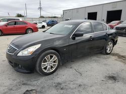 Salvage cars for sale at Jacksonville, FL auction: 2015 Infiniti Q40