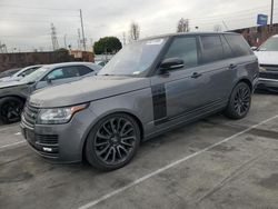 Salvage cars for sale at Wilmington, CA auction: 2016 Land Rover Range Rover Supercharged