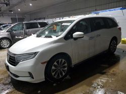 Salvage cars for sale at Candia, NH auction: 2021 Honda Odyssey EXL