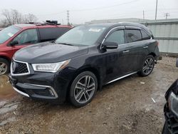 Salvage cars for sale at Chicago Heights, IL auction: 2017 Acura MDX Advance