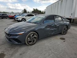 Salvage cars for sale at Orlando, FL auction: 2024 Hyundai Elantra Limited