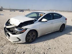 Salvage cars for sale at New Braunfels, TX auction: 2018 Hyundai Elantra SEL