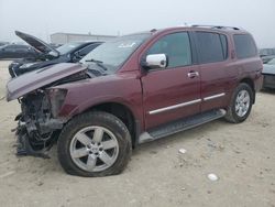 Salvage cars for sale at Haslet, TX auction: 2011 Nissan Armada Platinum