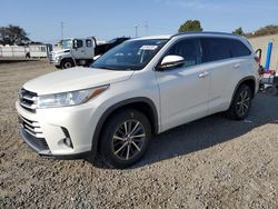 Salvage cars for sale at San Diego, CA auction: 2017 Toyota Highlander SE