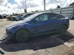 Salvage cars for sale at Miami, FL auction: 2024 Tesla Model Y