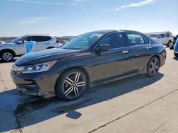 Salvage cars for sale at Grand Prairie, TX auction: 2016 Honda Accord Sport