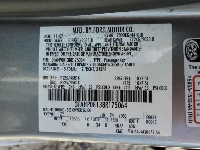 2008 Ford Fusion SEL