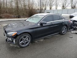 Mercedes-Benz salvage cars for sale: 2019 Mercedes-Benz C 300 4matic