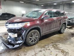 Toyota salvage cars for sale: 2017 Toyota Highlander SE