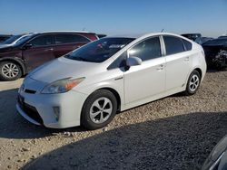 Salvage cars for sale at Temple, TX auction: 2012 Toyota Prius