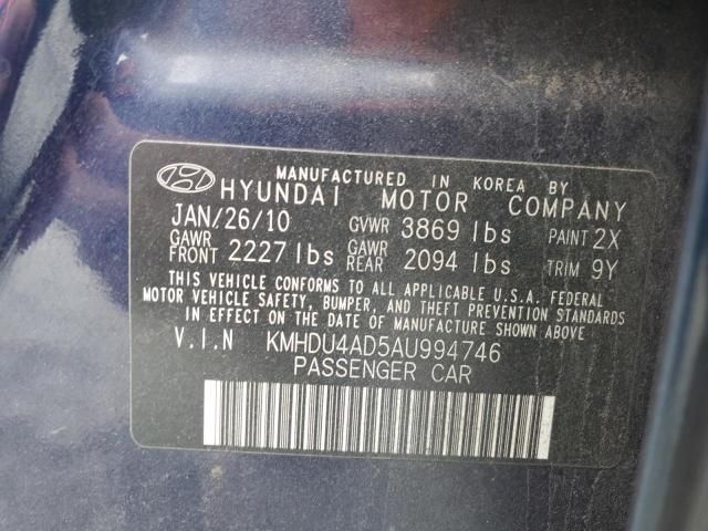 2010 Hyundai Elantra Blue