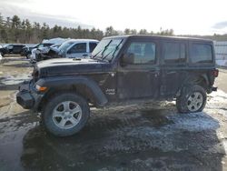 Jeep salvage cars for sale: 2019 Jeep Wrangler Unlimited Sport