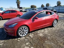 2018 Tesla Model 3 en venta en Martinez, CA