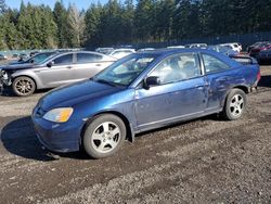 Salvage cars for sale at Graham, WA auction: 2001 Honda Civic SI