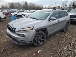 Salvage cars for sale at Chalfont, PA auction: 2015 Jeep Cherokee Latitude