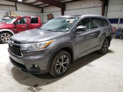 Salvage cars for sale from Copart Chambersburg, PA: 2016 Toyota Highlander XLE