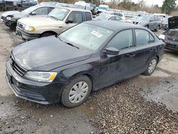 Volkswagen salvage cars for sale: 2015 Volkswagen Jetta Base