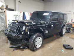 Jeep salvage cars for sale: 2017 Jeep Wrangler Unlimited Sport