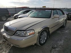 Salvage cars for sale at Cahokia Heights, IL auction: 2003 Lincoln Town Car Cartier