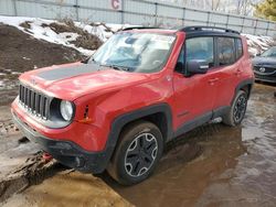 SUV salvage a la venta en subasta: 2016 Jeep Renegade Trailhawk