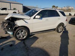 Salvage cars for sale at Tulsa, OK auction: 2015 Mercedes-Benz ML 350 4matic