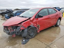 Salvage cars for sale at Grand Prairie, TX auction: 2019 Toyota Corolla L