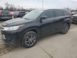 Salvage cars for sale at Fort Wayne, IN auction: 2017 Toyota Highlander SE