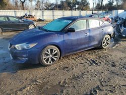 Salvage cars for sale at Hampton, VA auction: 2017 Nissan Maxima 3.5S