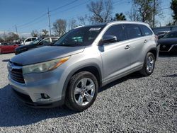 Toyota salvage cars for sale: 2016 Toyota Highlander Limited