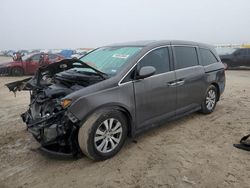 Salvage cars for sale at Houston, TX auction: 2015 Honda Odyssey EXL