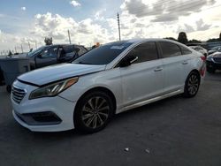 Salvage cars for sale from Copart Miami, FL: 2016 Hyundai Sonata Sport